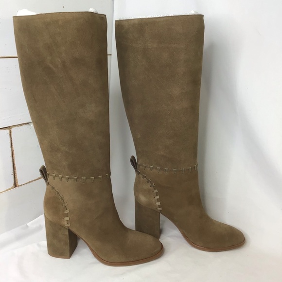 New Tory Burch Contraire Suede 90mm Knee Boot - Picture 5 of 16